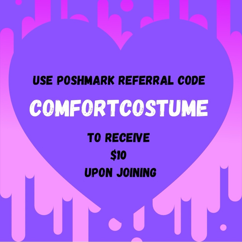 Poshmark Referral Code "COMFORTCOSTUME"